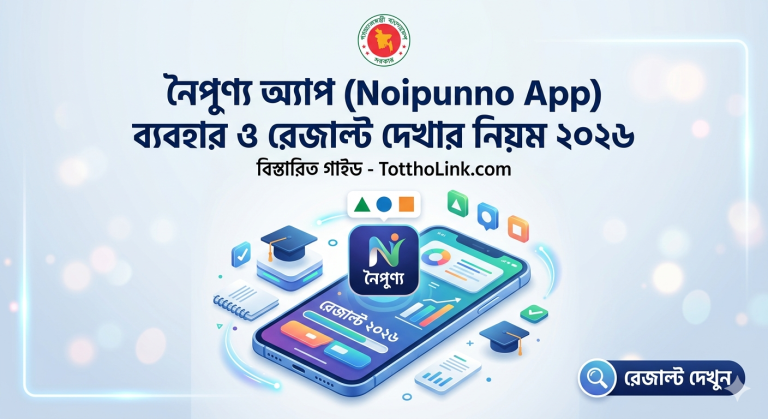 নৈপুণ্য অ্যাপ রেজাল্ট দেখার নিয়ম ২০২৬