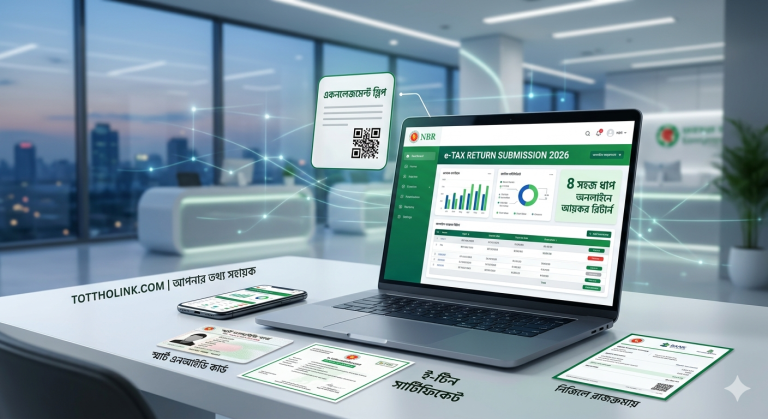 অনলাইনে আয়কর রিটার্ন ২০২৬ দাখিলের নিয়ম