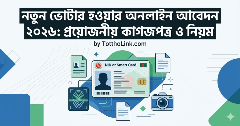 নতুন ভোটার হওয়ার নিয়ম ২০২৬ আবেদন করার পদ্ধতি