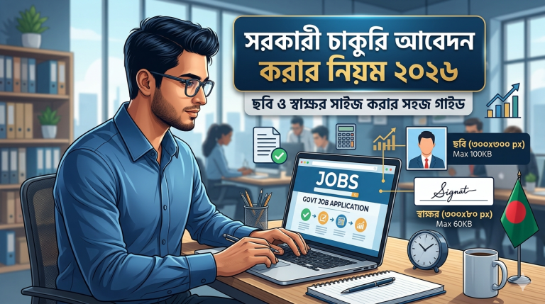 সরকারি চাকুরির আবেদন করার নিয়ম