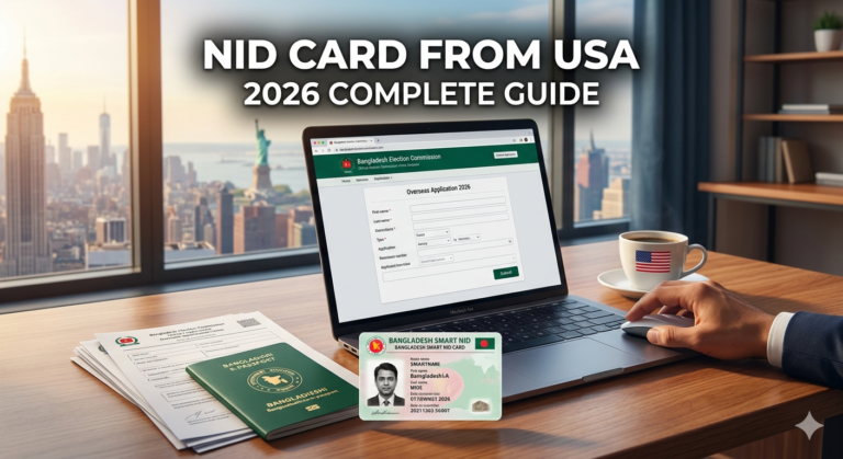 Comprehensive guide on NID Card from USA application process for Bangladeshi expats in 2026.